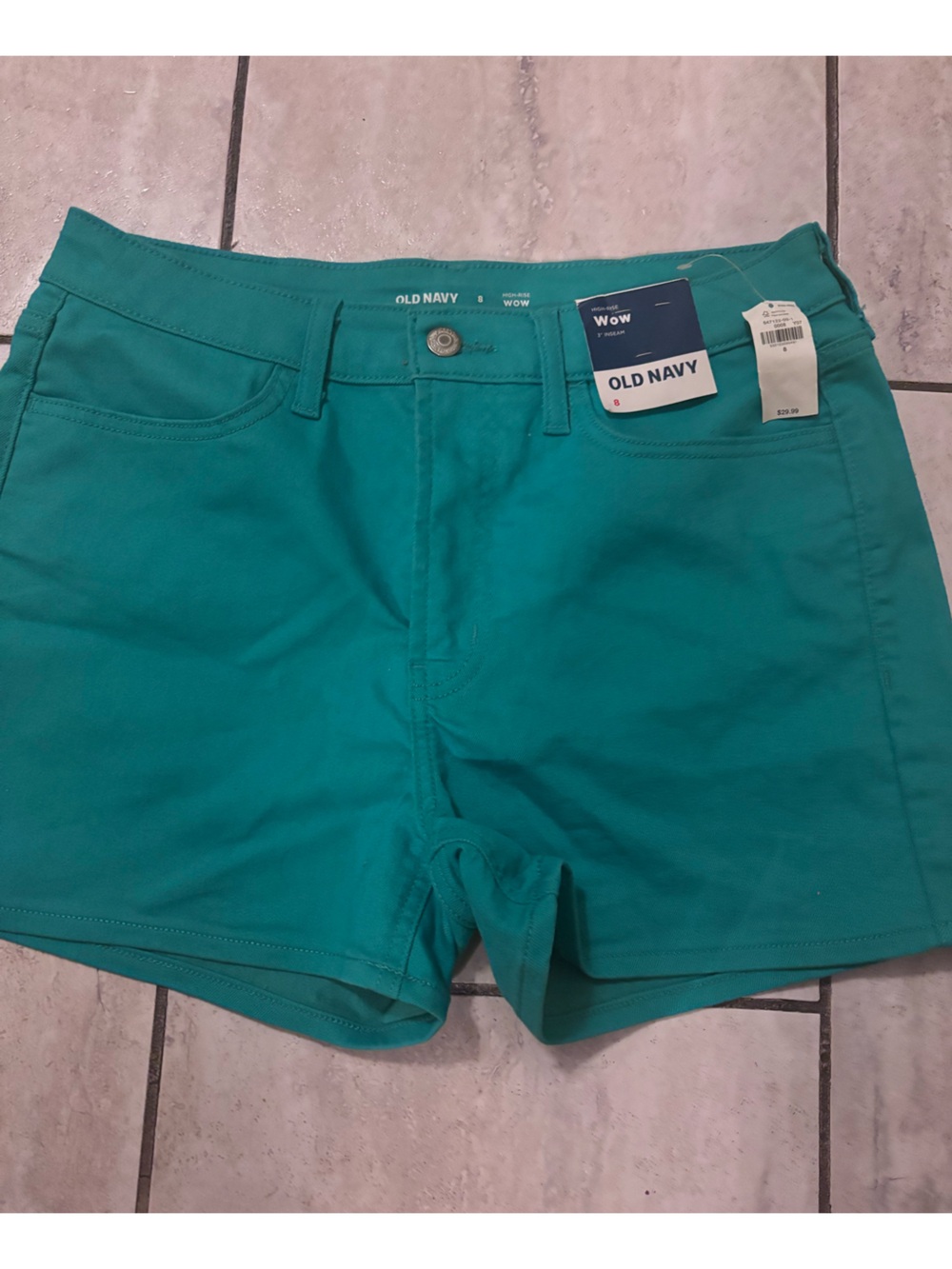 Old Navy Teal Women's Cotton Blend Shorts